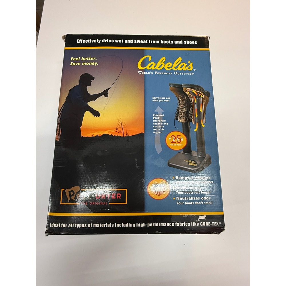 Cabelas Original PEET Boot Dryer M97 Electric Shoe Deodorizer Made in USA Black